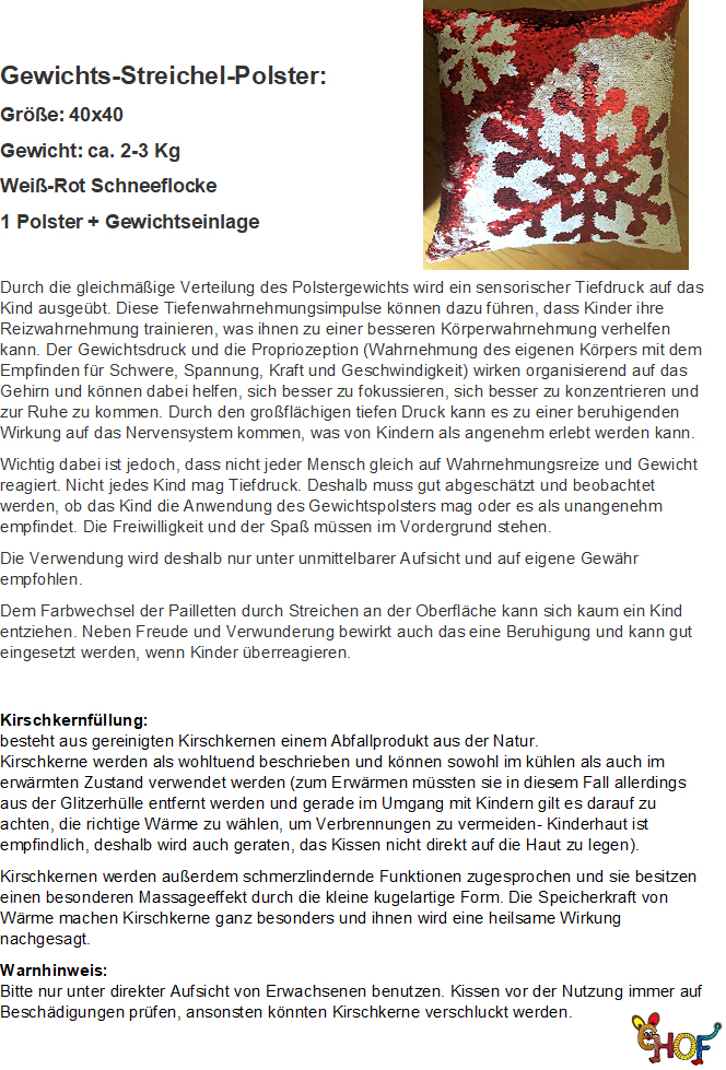 Text Gewichtsplster Weihnacht