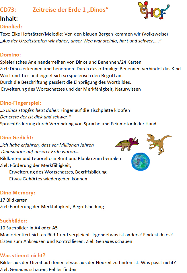 Text CD73 Zeitreise der Erde 1