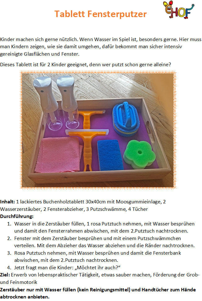Text Fensterputzer