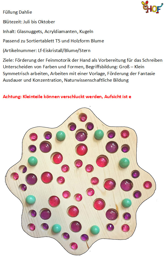 Text Füllung Blume Dahlie