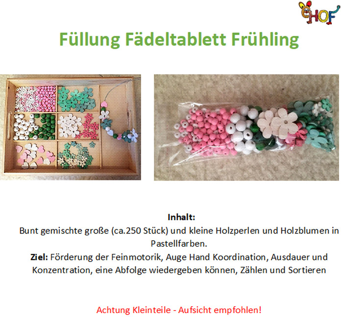 Text Füllung Fädeltablett Frühling