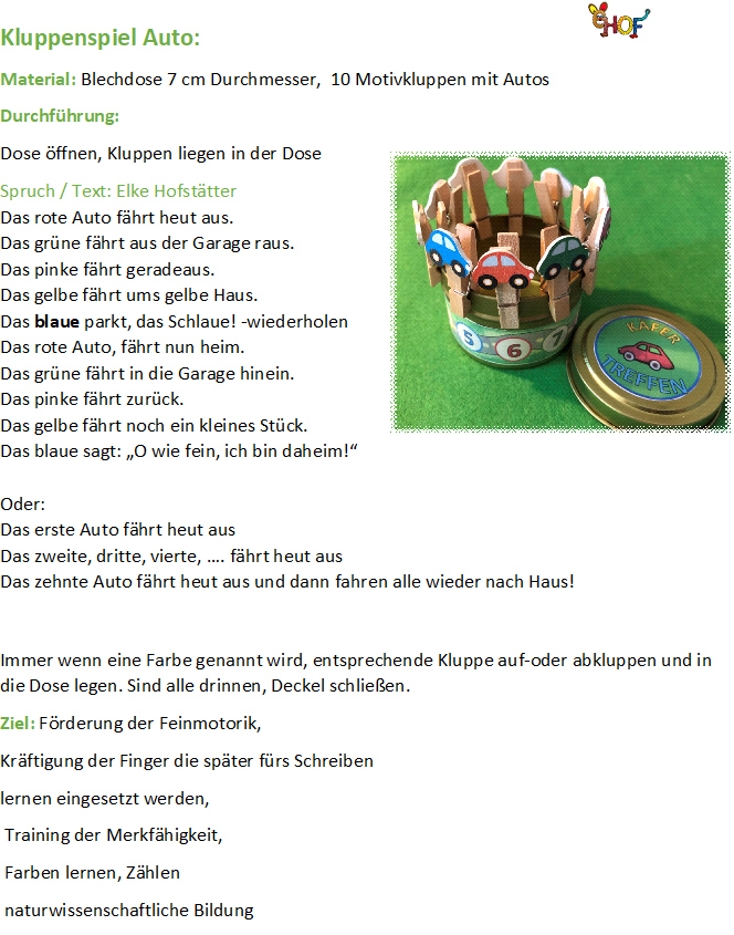 Text Kluppenspiel Käfertreffen