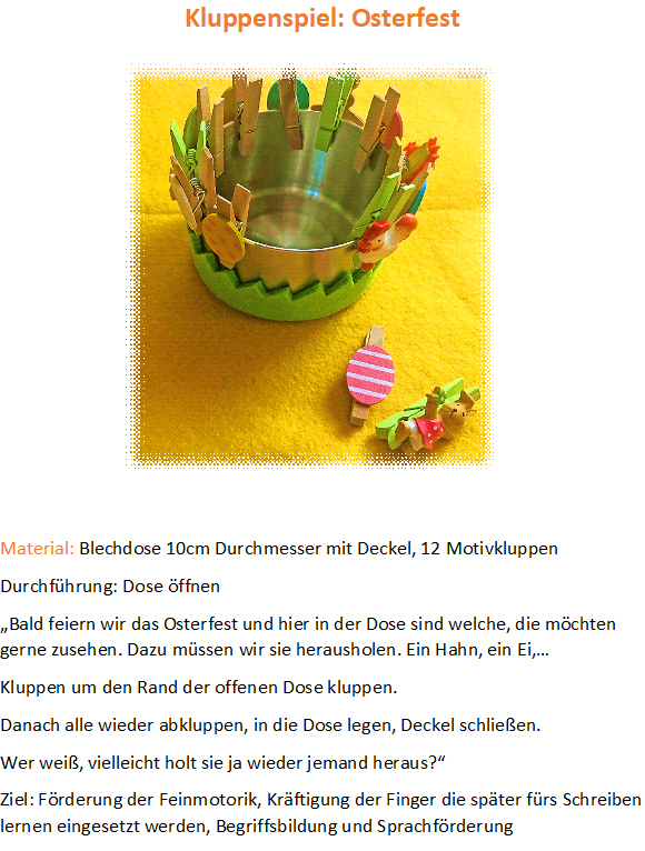 Text Kluppenspiel Osterfest