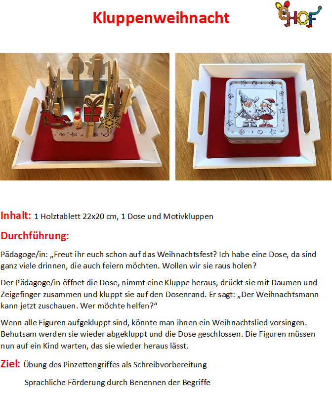 Text Kluppenweihnacht
