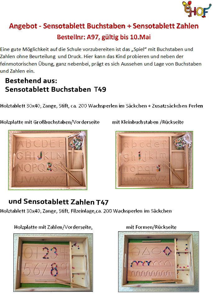 Text Sensotablett Angebot